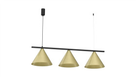 Lampa Wisząca Capital Czarny-Złoty 3Xgx53 Mlp0937 Milagro