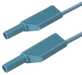 934068102, PVC, 16A, 1000V ac/dc, kolor: Niebieski, dł. 500mm, CAT II 1000V, -15→ +70 °C., Hirschmann Test &