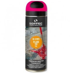 Farba geodezyjna do znakowania różowa 500ml spray SOPPEC Fluo T.P.