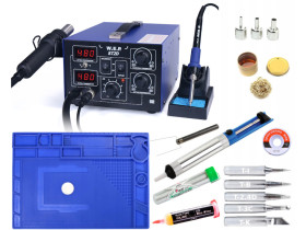 Stacja lutownicza WEP 872D +flux 223 odsysacz mata 44x31cm