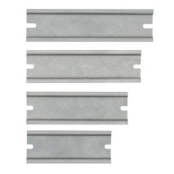 Szyna DIN szerokość 35mm długość 80mm wysokość 8mm Bez perforacji RS PRO