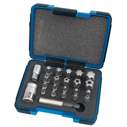 Draper Expert 23241 1/4, 3/8&quot; Sq. Dr. TX-STAR&#xAE; Plus Bit Set (23 Piece)