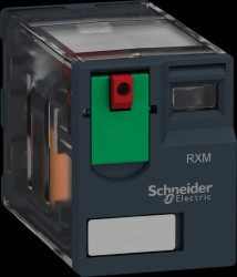 RXM4AB1P7 Miniature industrial relay, 4-pole, 4 changeover contacts, 230 V