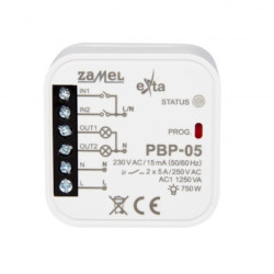 PBP-05 Przekaźnik bistab. 230V 2-kan.dopuszk.ZAMEL