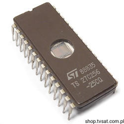 TS27C256-25CQ 256Kbit UV EPROM DIP28CW STM USED