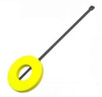UM213.42Y Wahadło plastikowe, żółte o długości całkowitej 260mm