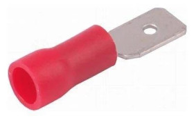 Konektor płaski 4.8mm męski izolowany, 0.5mm, 0.5-1.5mm, SGE