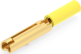 Insulated pin cable lug, 0.205-0.326 mm², AWG 24 to 22, yellow, 329317