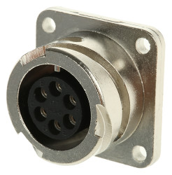 Złącze 6-pinowe Żeński ITT Cannon Żeński Montaż w puszce rozmiar 14S