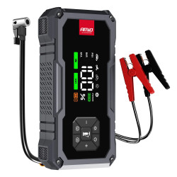 Jump Starter PRO 12V 7.2Ah 600A 4w1 Starter/Latarka/Kompresor/Powerbank AMIO 04674
