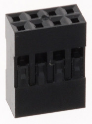 Obudowa złącza 8-pinowe 2-rzędowe raster: 2.54mm Amphenol Communications Solutions Żeński Montaż na kablu Mini-PV Blok