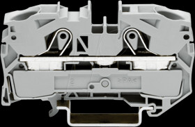 2016-1201 2-conductor feed-through terminal, 76 A 0.5 - 16.0 mm² grey