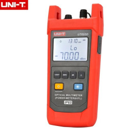 Miernik światłowodowy mocy optycznej, stopień ochrony IP65, zakres pomiaru mocy -70 do + 10dBm, dł. fal od 800 do 1700nm UT-693D