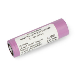 Ogniwo 21700 Li-ion Akyga - 6000mAh