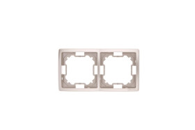 Simon Basic Standard Ramka podwójna uniwersalna satynowa BMR2/29
