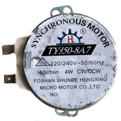 Outlet Silnik synchroniczny TYJ50-8A7 4/5rpm 230V napęd talerza mikrofalówki