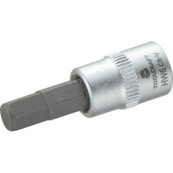 Toolcraft 1/4&quot; Drive Socket With Inner Hex Bit 6mm