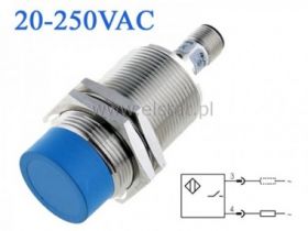 Czujnik indukcyjny LR30XCN15ATO-E2, 20-230V NO M12