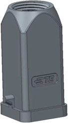 Housing, size HA3, die-cast aluminum, PG11, straight, clip locking, IP65, T1329030111-000