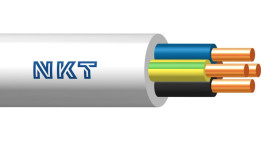Przewód instalacyjny YDY żo NKT 4x2,5mm2 okrągły 1m