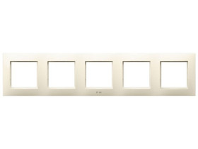 ARIA Ramka 5 pięciokrotna do wyłączników IP-44 ecru RH-5U/27 OSPEL