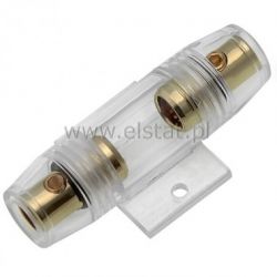 Oprawka bezp. sam. szklanego x1 gniazdo, kabel 9mm
