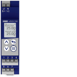 Jumo 00721352 Digital Thermostat 35 mm Rail Multi-Lingual Display
