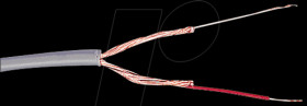 Microphone round cable, 1 x 0.1 mm², 5 m ring