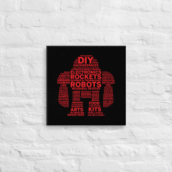 Maker Faire Meta-Word Canvas Art