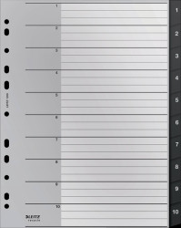 12080000 Plastic dividers A4 (1-10), Recycle