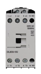 Stycznik 400 V AC RS PRO styki: 3 18,5 kW 38 A 1NO Szyna DIN Śruba