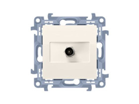 SIMON 10 Gniazdo antenowe pojedyncze końcowe kremowe CAK1.01/41 KONTAKT SIMON