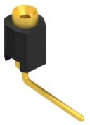 Socket header, 1 pole, pitch 2.54 mm, angled, 10040205