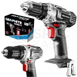 Wiertarko-wkrętarka akumulatorowa 18V Li-Ion z uchwytem samozaciskowym 10mm bez akumulatora ENERGY+ GRAPHITE 58G000