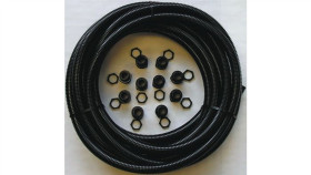 Zestaw Przewodu Elastycznego, O 25Mm, Dł. 10M, Materiał: Tworzywo Sztuczne,...