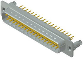D-Sub plug, 37 pole, standard, equipped, straight, solder pin, 163A16189X