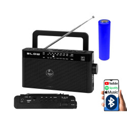 Radioodbiornik AM/FM BLOW RA9 analog przenośny Bluetooth/USB/SD / 77-539