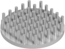 Pin heatsink, (Ø x H) 28.5 x 6.5 mm, 17.3 to 3.7 K/W, natural aluminum, 10006881