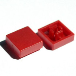 PRZYCISK 12X12 CZERWONE(N75)