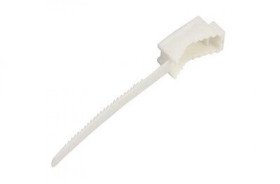 Uchwyt paskowy 21mm 60mm UP-50 biały 12.3 /10szt./