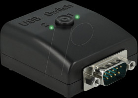 87756 USB converter, RS232 to 2x USB-B, bidirectional, switchable