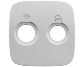 VALENA ALLURE Plakietka gniazda antenoweego tv-sat końcowego aluminium 754827