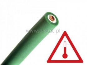 Przewód silikonowy 1mm2 zielony Imax=20A
