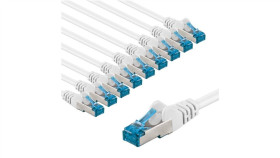 Cat 6A Kabel Krosowy, S/Ftp (Pimf), 2 M, , Zestaw 10 - Długość Kabla 2 M