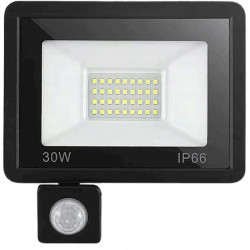 HALOGEN NAŚWIETLACZ REFLEKTOR LED 30W 6000K Z CZUJNIK RUCHU ZMIERZCHU IP66