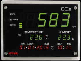 CO2DISPLAY - Air quality measuring device, CO2 display