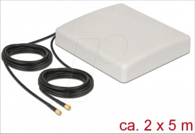 89890 LTE MIMO Antenna SMA RG-58 5 m white outdoor