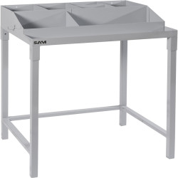 Pojemnik do przechowywania szerokość 445mm wysokość 1100mm Szary Stal SAM