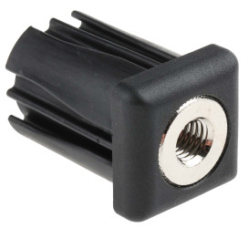 Wkładka gwintowana do rury, profil: Kwadrat, 30 x 30 x 43mm, M10