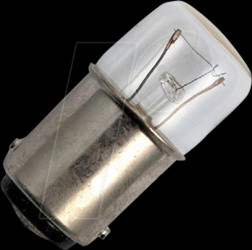 153539300 BA15d T16x35, 24 V, 208 mA, 5 W, C2V, 2K hrs, clear